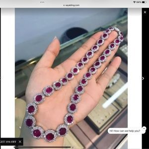 Nwt ruby necklace